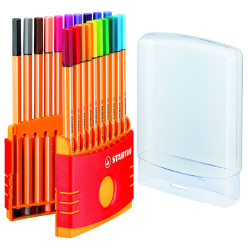 STABILO point 88 Fineliner Pen - Assorted Colours (Colourparade of 20)