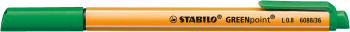 STABILO GREENpoint Fibre Tip Sign Pen - Green