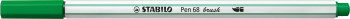 STABILO Pen 68 Fibre Tip Brush Pen  - Green