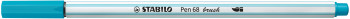 STABILO Pen 68 Fibre Tip Brush Pen  - Light Blue