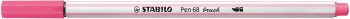 STABILO Pen 68 Fibre Tip Brush Pen  - Pale Pink