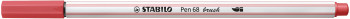 STABILO Pen 68 Fibre Tip Brush Pen  - Rust Red