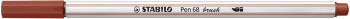 STABILO Pen 68 Fibre Tip Brush Pen  - Sienna