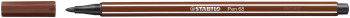 STABILO Pen 68 Fibre Tip Pen - Brown