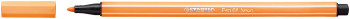 STABILO Pen 68 Fibre Tip Pen - Fluorescent Orange