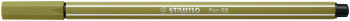 STABILO Pen 68 Fibre Tip Pen  - Mud Green