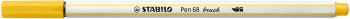 STABILO Pen 68 FibreTip Brush Pen - Yellow