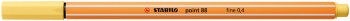 STABILO point 88 Fineliner - Light Yellow