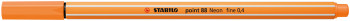 STABILO point 88 Fineliner - Neon Orange