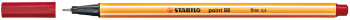 STABILO point 88 Fineliner Pen - Crimson