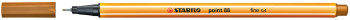 STABILO point 88 Fineliner Pen - Dark Ochre