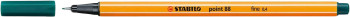 STABILO point 88 Fineliner Pen - Pine Green
