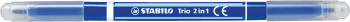 STABILO Trio 2 in 1 Fibre Tip Pen - Dark Blue