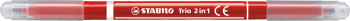 STABILO Trio 2 in 1 Fibre Tip Pen - Red