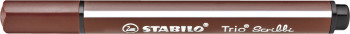 STABILO Trio Scribbi Fibre Tip Pen - Brown
