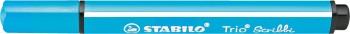 STABILO Trio Scribbi Fibre Tip Pen - Light Blue