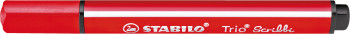 STABILO Trio Scribbi Fibre Tip Pen - Red