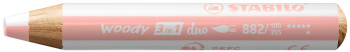 STABILO woody 3-in-1 duo Multi-Talented Pencil- White/Apricot