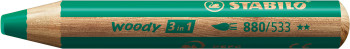STABILO woody 3-in-1 Multi-Talented Pencil - Dark Green