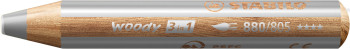 STABILO woody 3-in-1 Multi-Talented Pencil - Silver