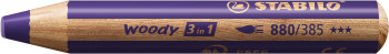 STABILO woody 3-in-1 Multi-Talented Pencil - Violet