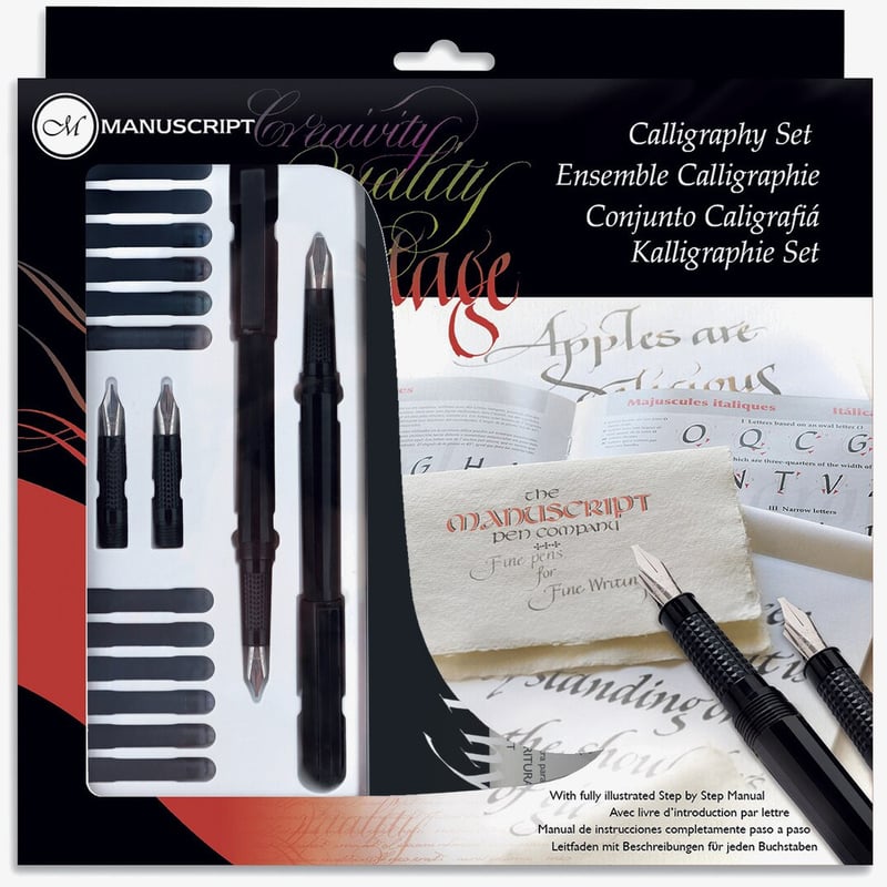Manuscript Masterclass Calligraphy Set - Left Handed | MC146L | The ...