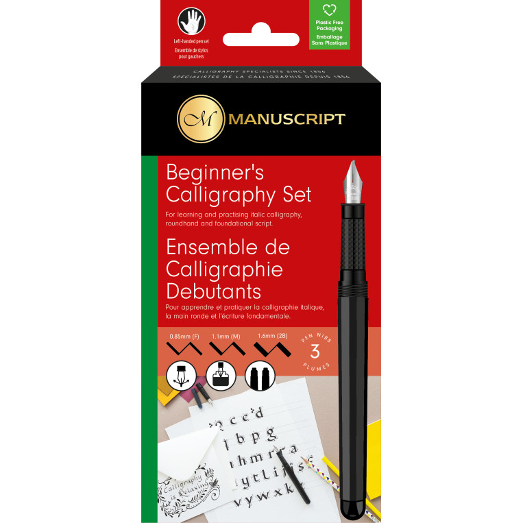 Manuscript Beginner's Calligraphy Set - Left Handed