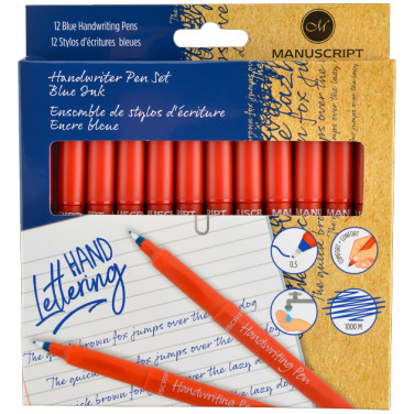 Manuscript Handwriting Pens (Pack of 12)