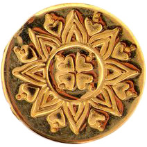 Manuscript Large Decorative Wax Sealing Coin