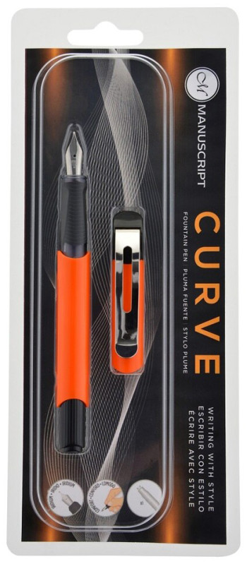 Manuscript Curve Fountain Pen - Orange