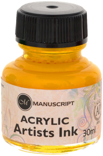 Manuscript Dip Pen Acrylic Ink - 30ml - Brilliant Yellow