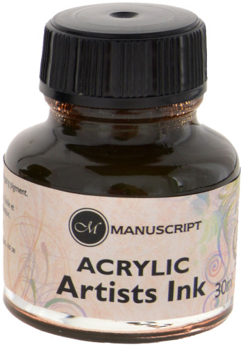 Manuscript Dip Pen Acrylic Ink - 30ml - Sepia