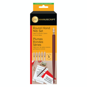 Manuscript Dip Pen Nib Set - Leonardt Round Hand Set 1