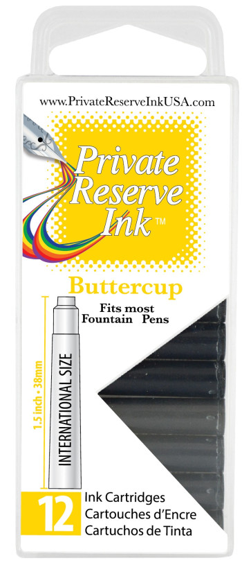 Private Reserve Ink Cartridges - Box of 12 - Buttercup