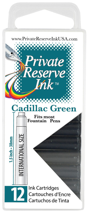 Private Reserve Ink Cartridges - Box of 12 - Cadillac Green
