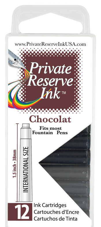 Private Reserve Ink Cartridges - Box of 12 - Chocolate