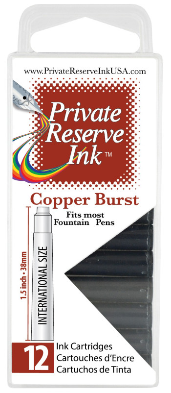 Private Reserve Ink Cartridges - Box of 12 - Copper Burst