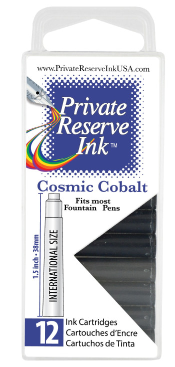 Private Reserve Ink Cartridges - Box of 12 - Cosmic Cobalt