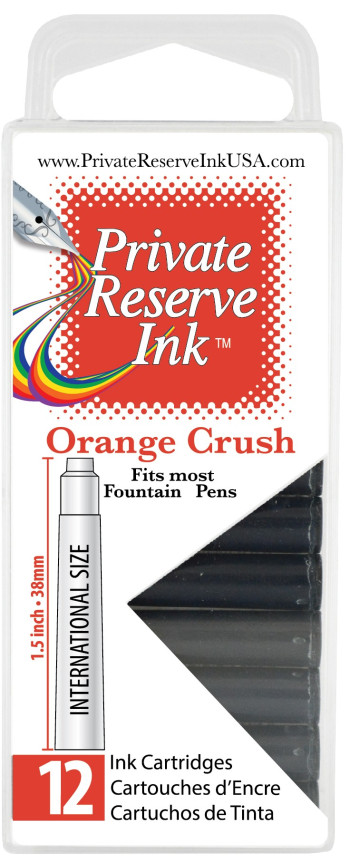 Private Reserve Ink Cartridges - Box of 12 - Orange Crush