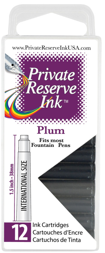 Private Reserve Ink Cartridges - Box of 12 - Plum