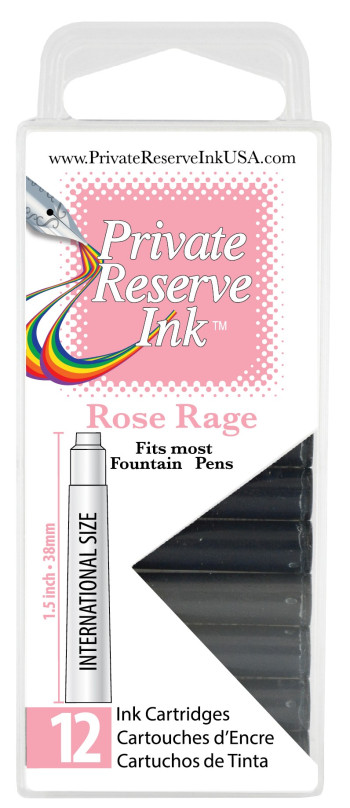 Private Reserve Ink Cartridges - Box of 12 - Rose Rage