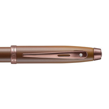 Sheaffer 100 Ballpoint Pen -  Coffee Edition PVD Trim - Picture 2