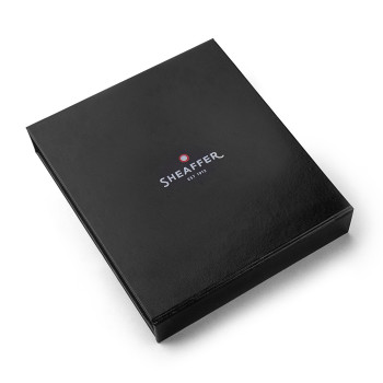 Sheaffer 100 Ballpoint Pen & Rollerball Pen Gift Set - Gloss Black Gold Trim - Picture 2