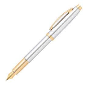 Sheaffer 100 Fountain Pen - Medalist Chrome & Gold (Clamshell) - Picture 1