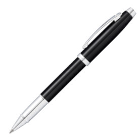 Sheaffer 100 Rollerball Pen - Black Lacquer Chrome Trim - Picture 1