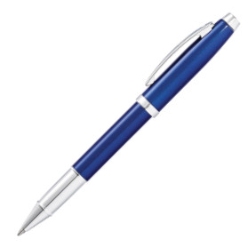 Sheaffer 100 Rollerball Pen - Blue Lacquer Chrome Trim - Picture 1