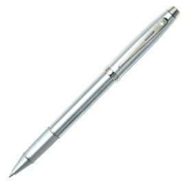 Sheaffer 100 Rollerball Pen - Brushed Chrome Nickel Trim