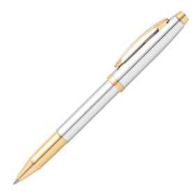 Sheaffer 100 Rollerball Pen - Medalist Chrome & Gold (Clamshell) - Picture 1