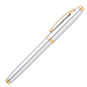 Sheaffer 100 Rollerball Pen - Medalist Chrome & Gold (Clamshell) - Picture 2