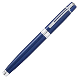 Sheaffer 300 Fountain Pen - Blue Lacquer Chrome Trim - Picture 1
